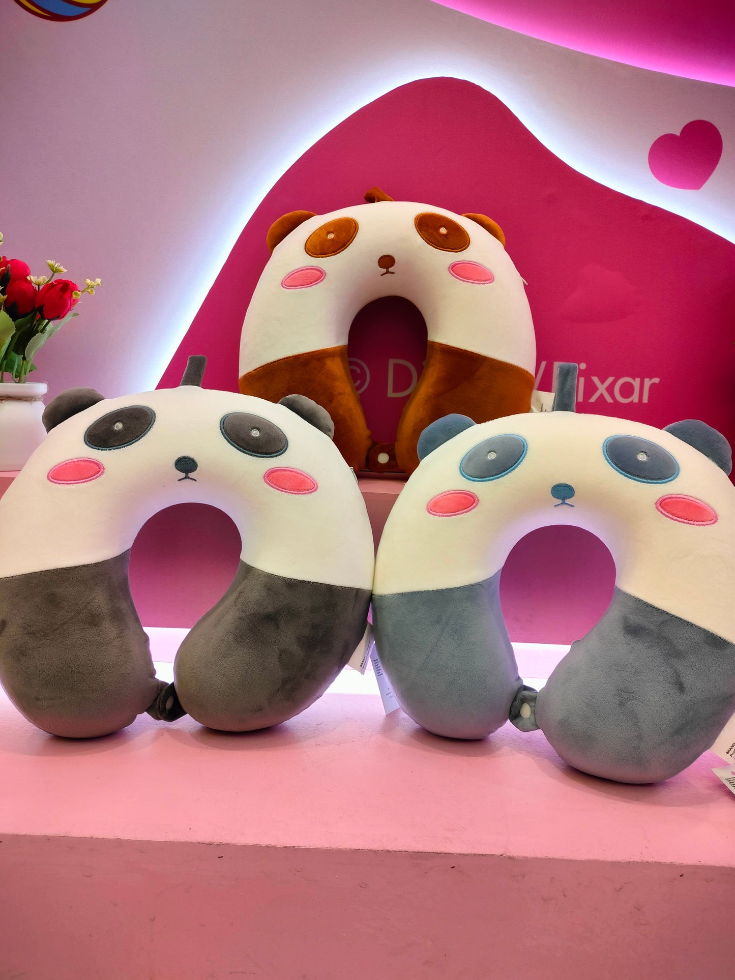 U Pillow panda baby blue