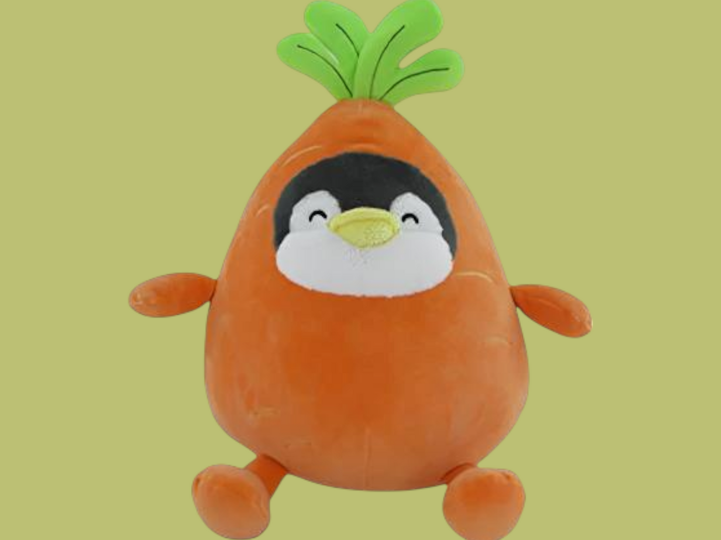 Mini Family Series 10in. Costume Round Mini Pen Plush Toy(Carrot)