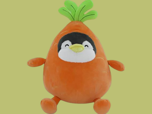 Mini Family Series 10in. Costume Round Mini Pen Plush Toy(Carrot)