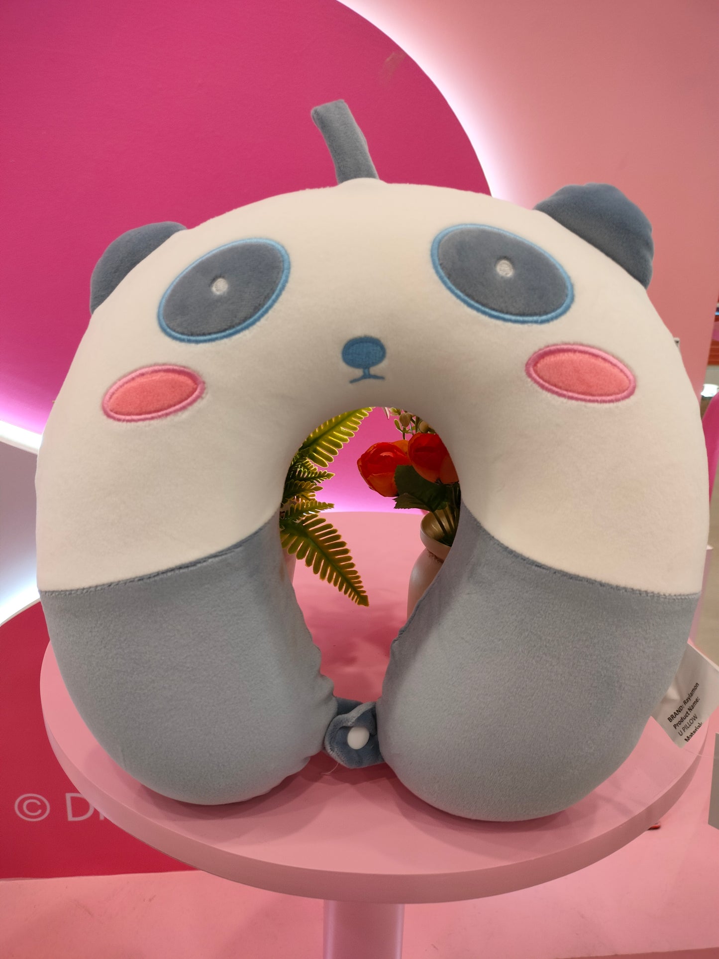 U Pillow panda baby blue