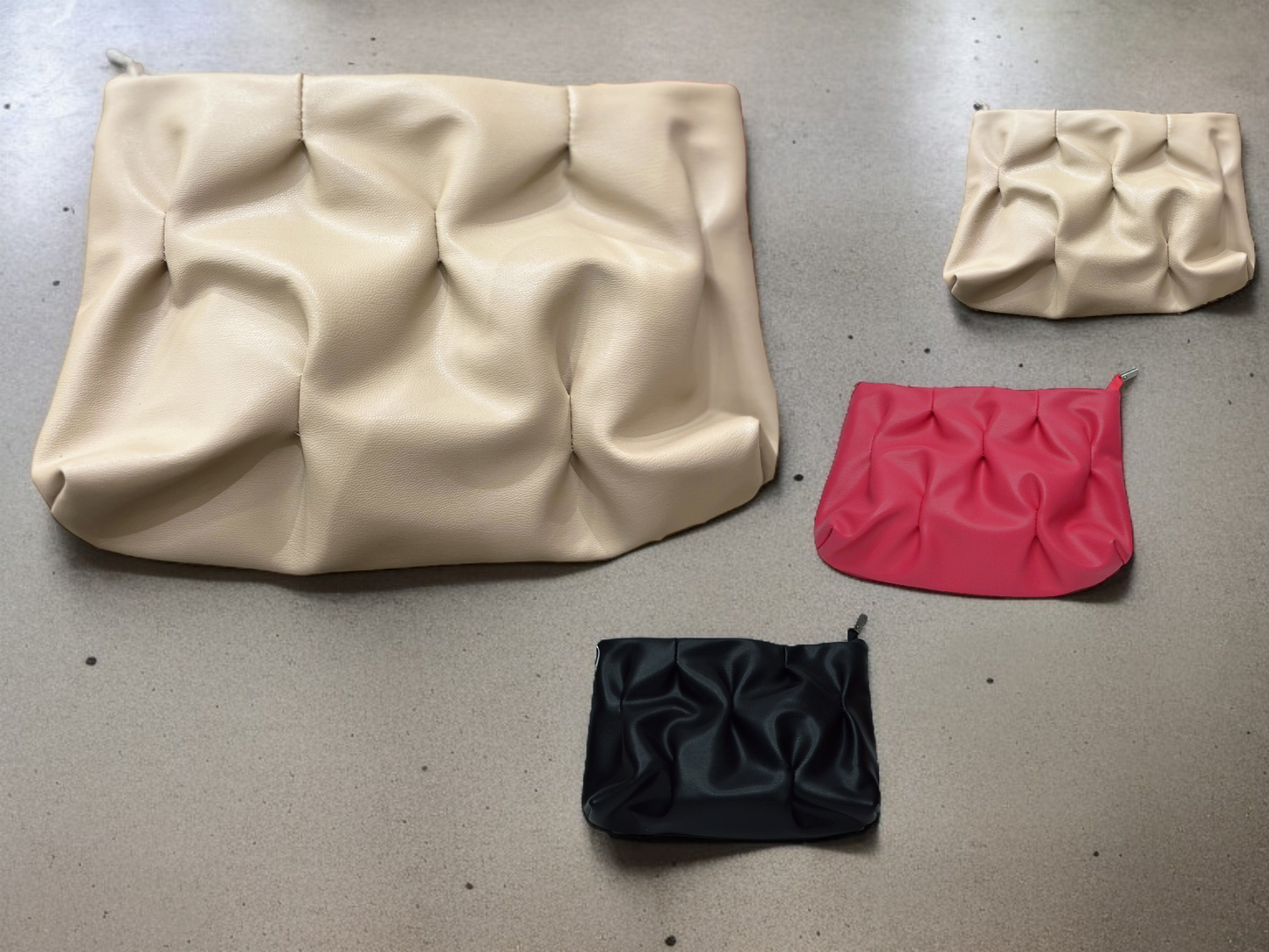 Hand bag White, pink, black-9099