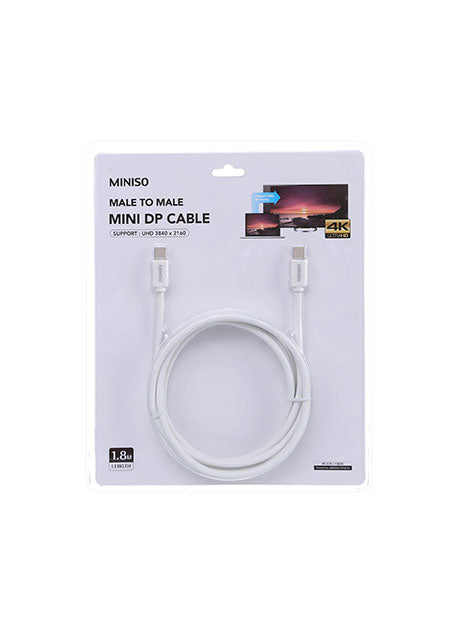 Mini Display Port Cable 1.8m (White)