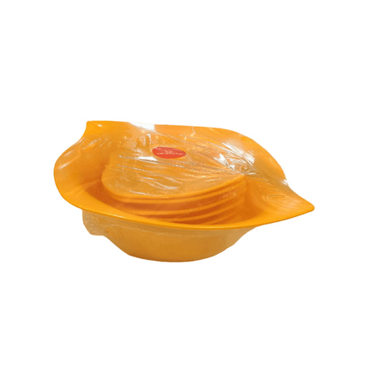 Nomix Plastic Big bowl with set of bowls Yellow