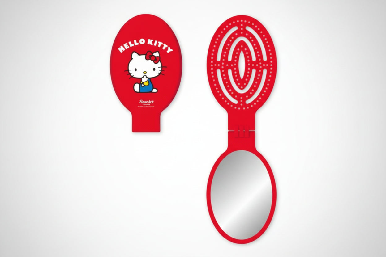 Hello Kitty Folding Mirror Brush