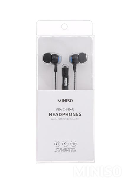 Pea In-ear Headphones Model: SE383 (Black +Blue)