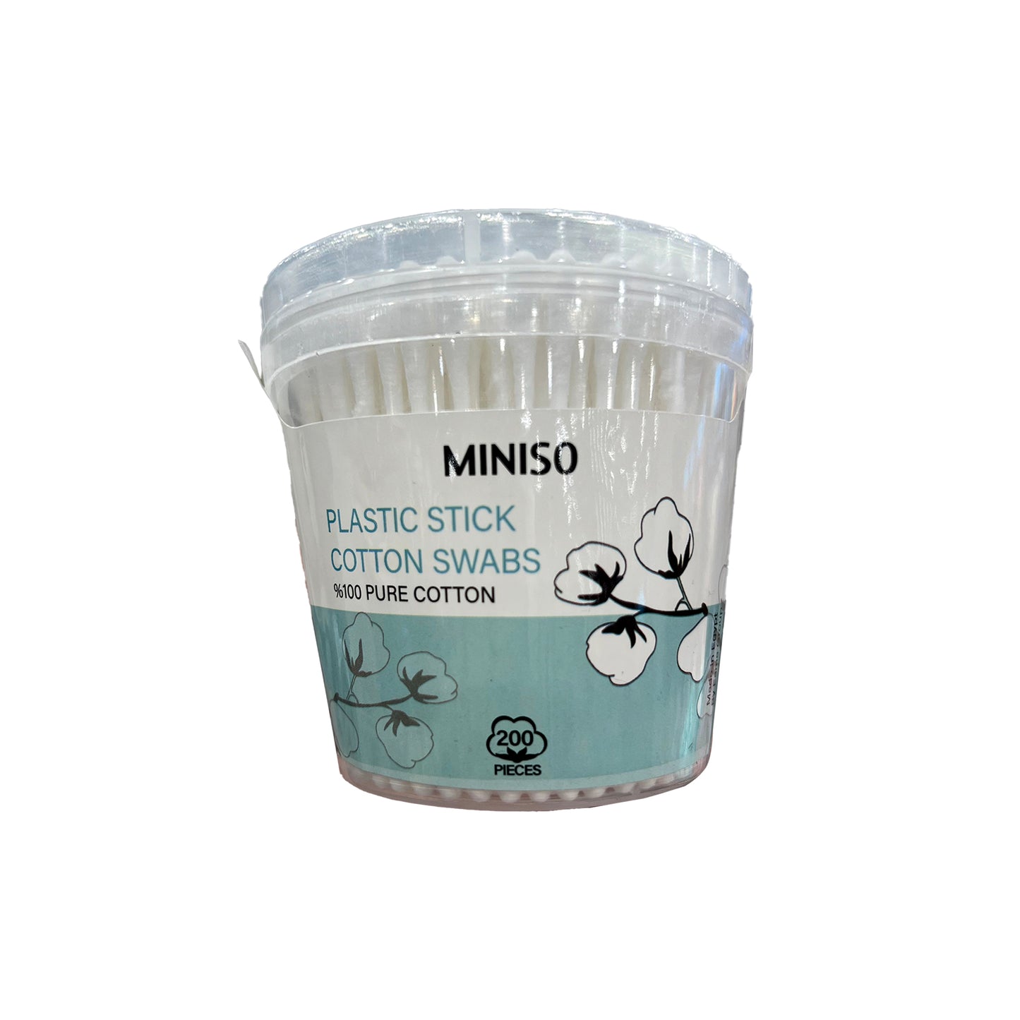 Eama Miniso Plastic Cotton swabs 200pcs