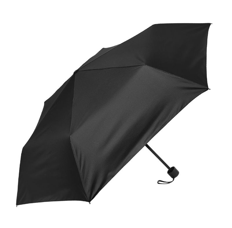 Solid Color Foldable Umbrella(Black)