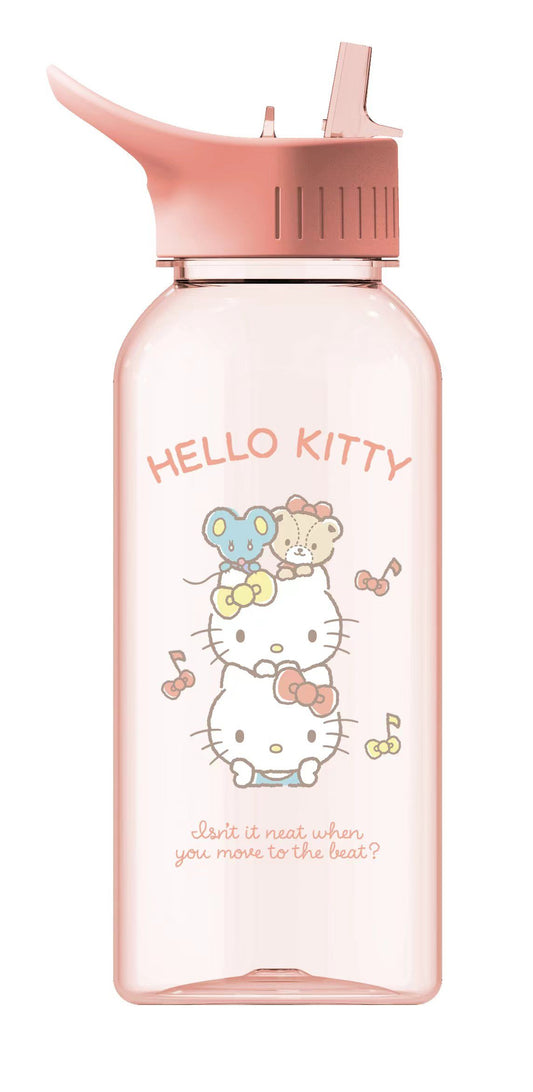 Hello Kitty Party Series Plastic Bottle with Handle (1000mL)