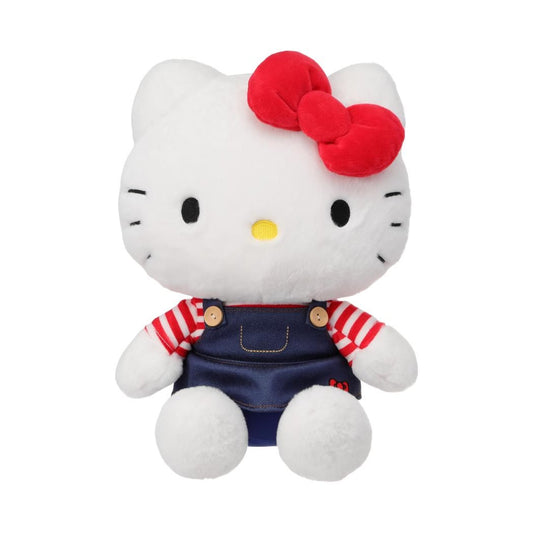 Hello Kitty Classic Collection 10in. Denim Kitty Sitting-posture Plush Toy