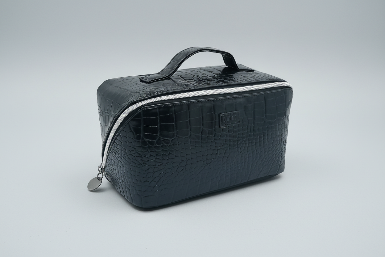 Crocodile Pattern Series Prism Large Capacity Cosmatic Bag with Handle