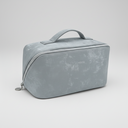 Yunjin Brocade Series Prism Large Capacity Cosmatic Bag with Handle(Silvery)