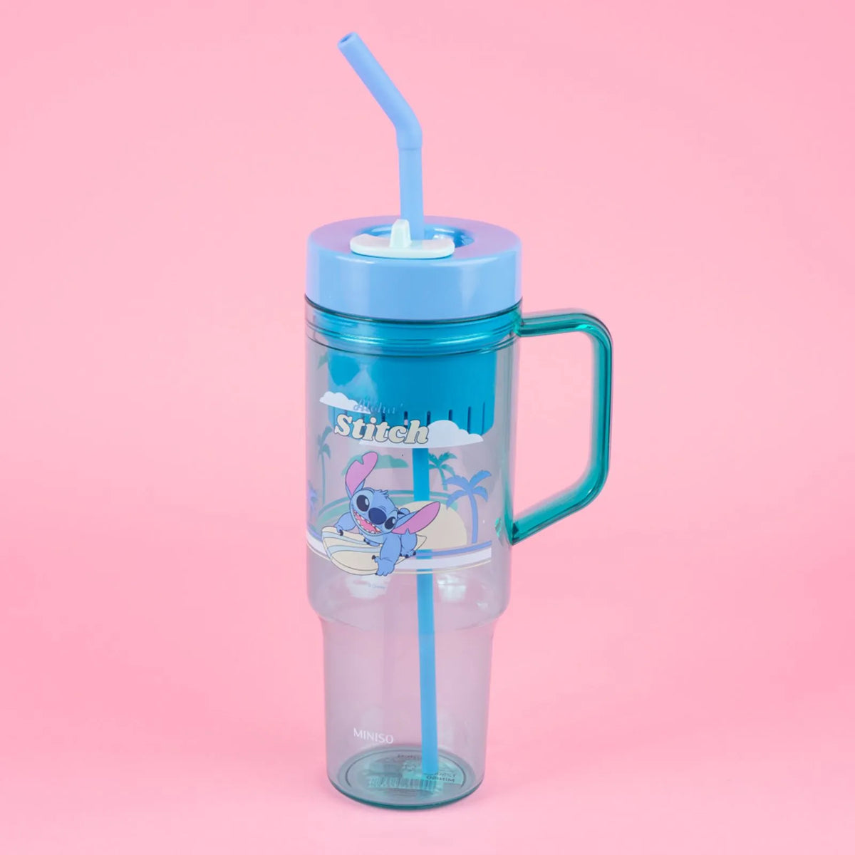 Disney Lilo & Stitch Collection Plastic Tumbler with Straw (1250mL) (Stitch)