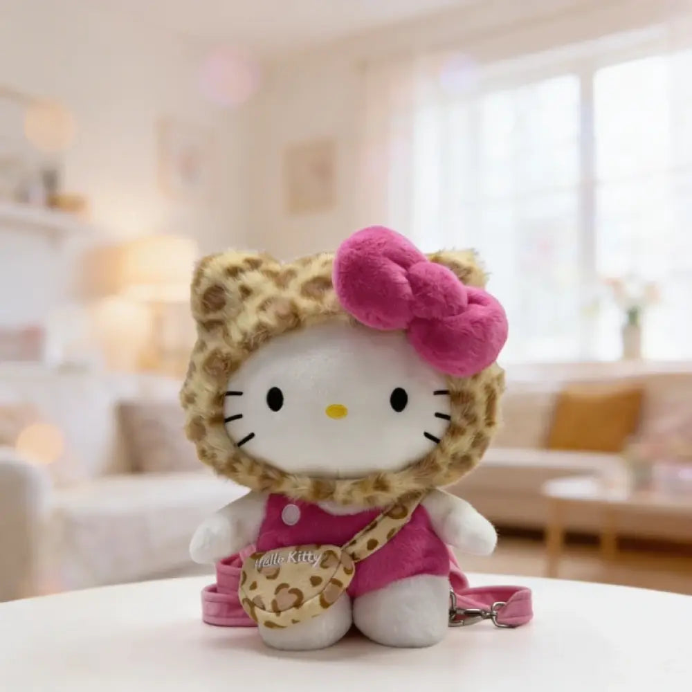 hello kitty leopard print backpack Kitty Hello And Laughter Evitas 16 inch(H) x 12 inch(W) x 5 inch(D) Leopard hello kitty backpack