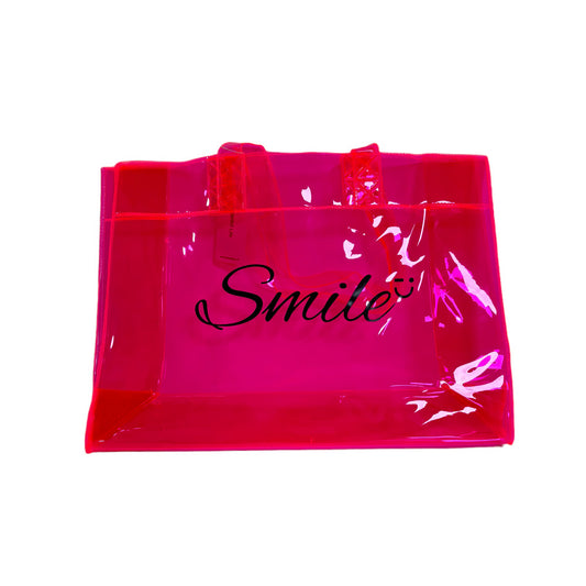 Transparent beach bag -orange