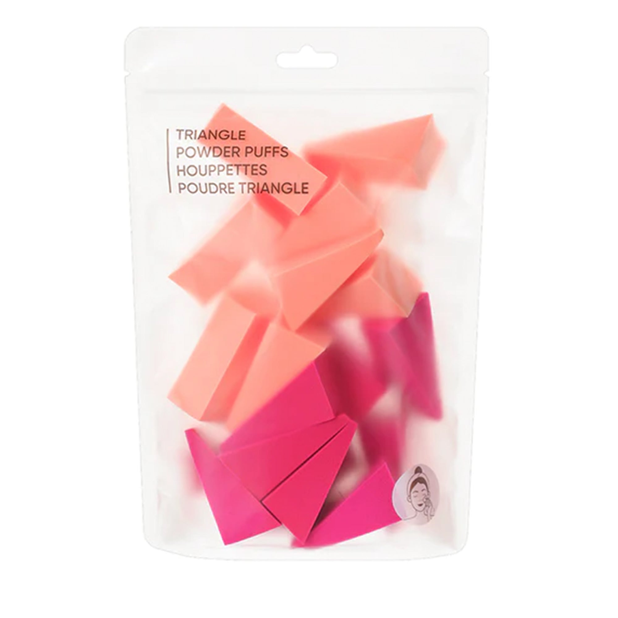 Triangle Powder Puffs (Purple Pink，20 pcs) Miniso Egypt