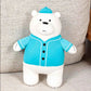We Bare Bears Collection 4.0 Plush Toy with Outfit(Ice Bear)
