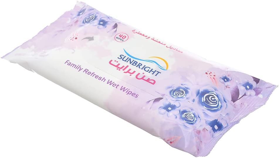 sunbright family -wet wipes 24