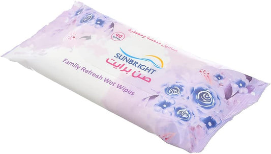 sunbright family -wet wipes 24