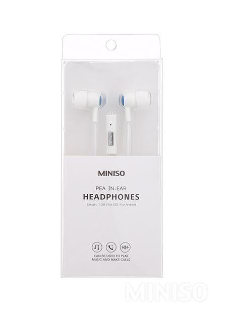 Pea In-ear Headphones Model: SE383 (White +Blue)