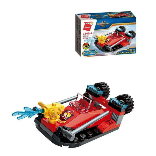 Qman Combat Zones WATER CANNON FIRE TRUCK 1805-4 34PCS - Lego