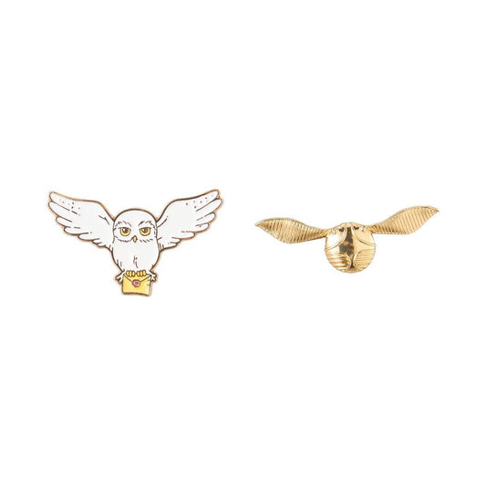 Harry Potter Hedwig & Golden Snitch Badges