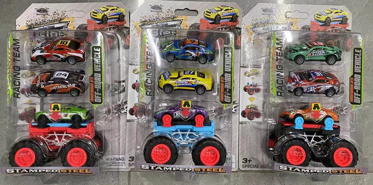 3-Piece Transforming Off-Road Vehicle Set (3 Assorted Models)