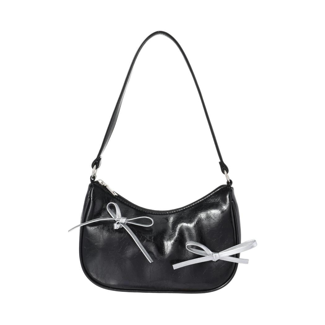 Bowknot Shoulder Bag (Black)