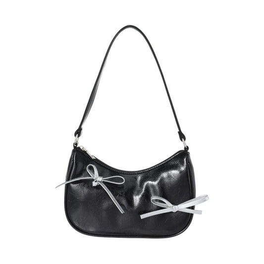 Bowknot Shoulder Bag (Black)