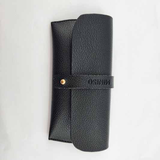 Silvery Gray Series Glasses Case(Black)