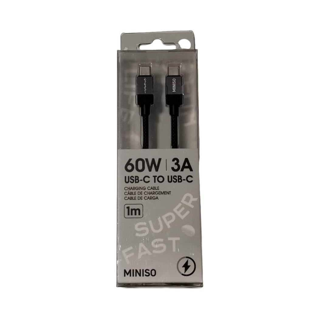 Life is for Fun Series CTC Fast Charging Cable (Black)