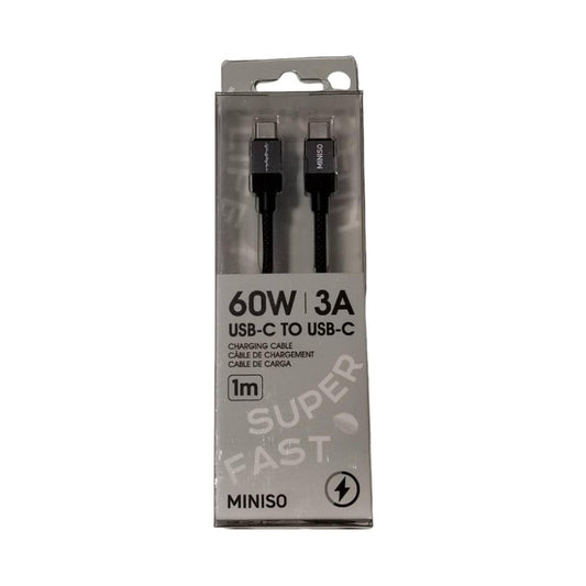 Life is for Fun Series CTC Fast Charging Cable (Black)