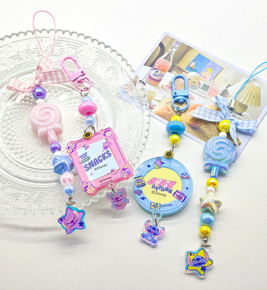 Disney Stitch Dinner Party Collection Photo Frame Keychains (2 pcs) (Random Design)