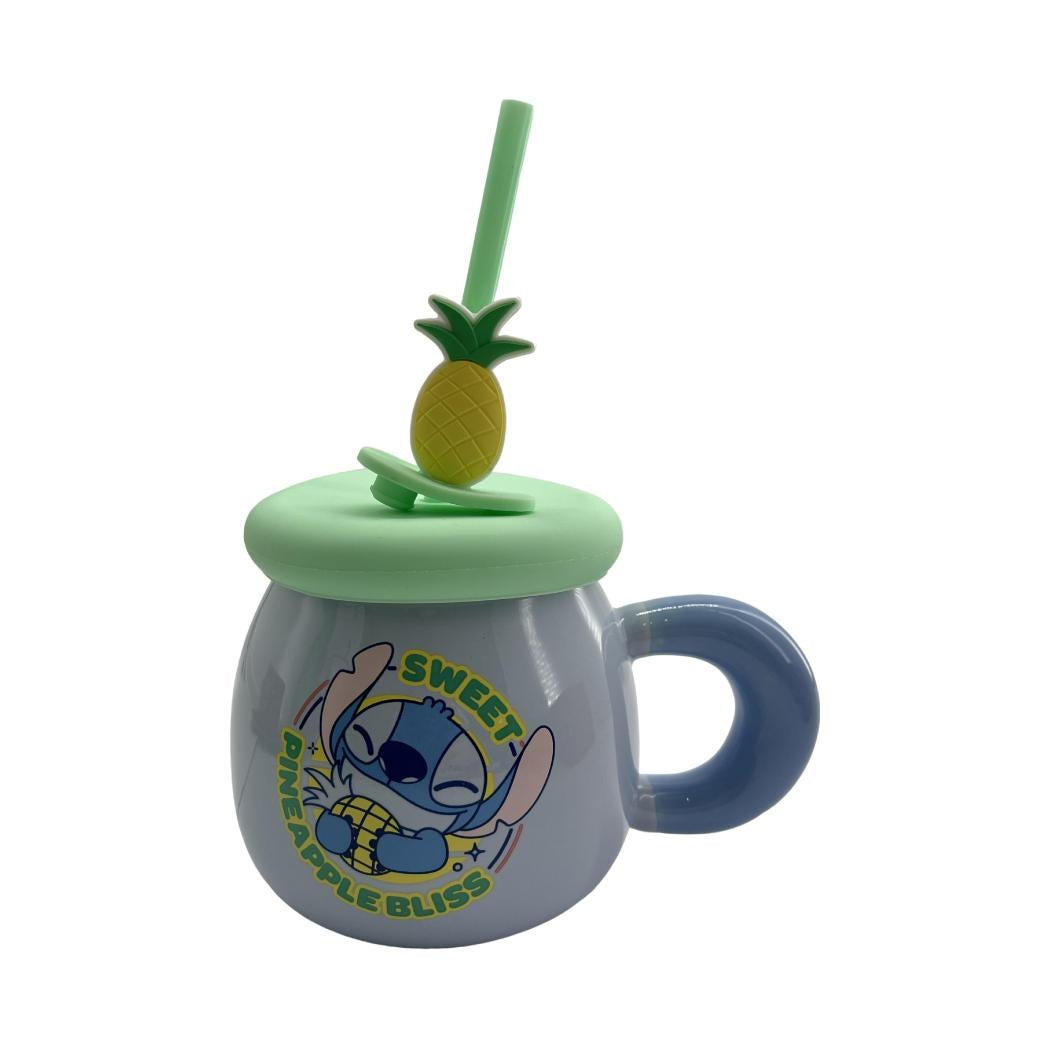Disney Stitch Dinner Party Collection Pineapple Ceramic Mug 530mL (Stitch)