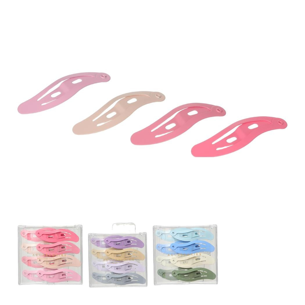 Basic Series Hair Clips (8 pcs) (Random Design)