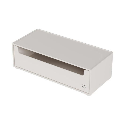 Patterned Series Stackable Drawer Storage Box (Beige)