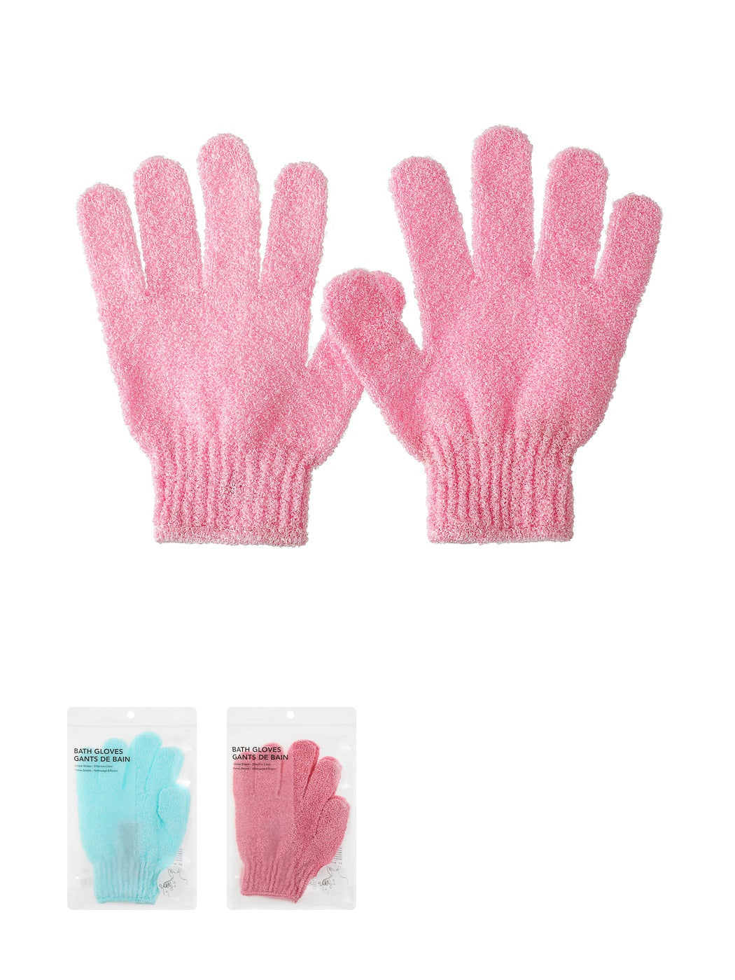 Exfoliating Bath Gloves (2 Colors) (Random Design)