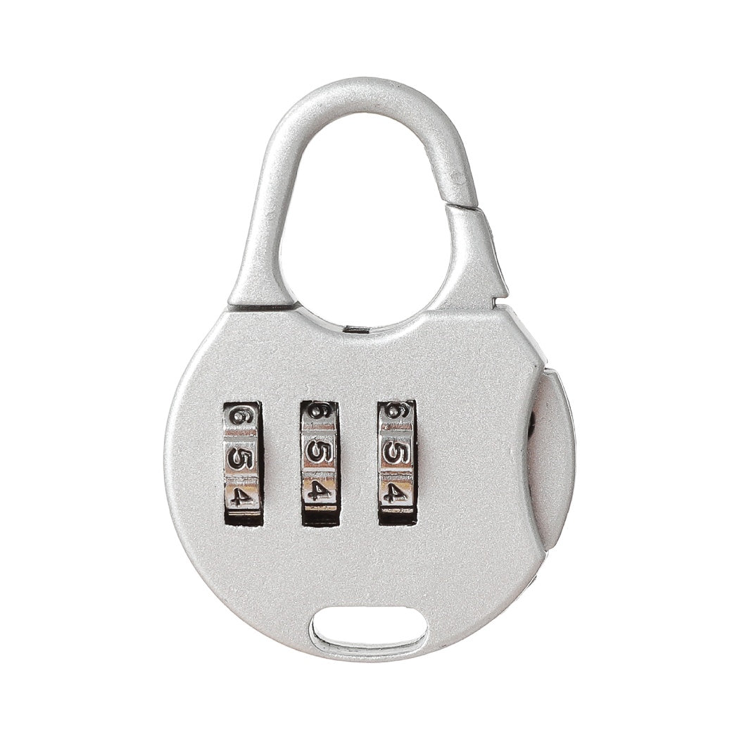 Mini Round Lock(Silver)