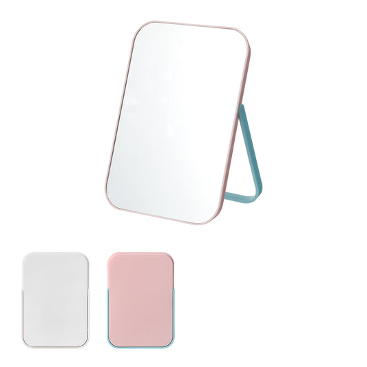 Square Dual-Use Vanity Mirror (Pink)