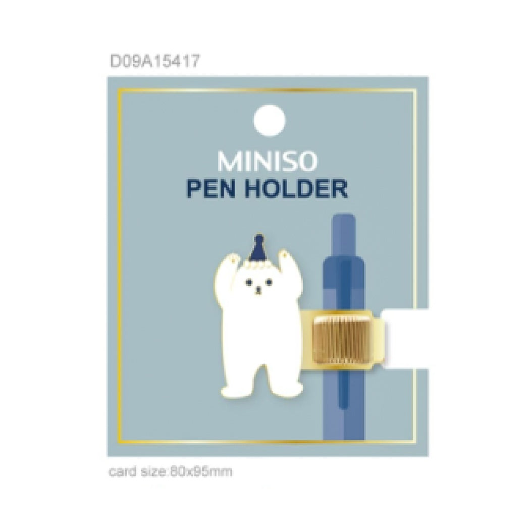 Little Bear Alloy Pen Clip(Polar Bear)