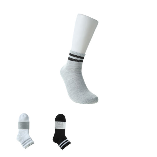 Men's Preppy Style Crew Socks (5 Pairs) (Random Design)