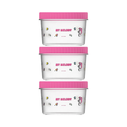 My Melody Interesting Adventure Food Storage Container (3 pcs, 500mL)