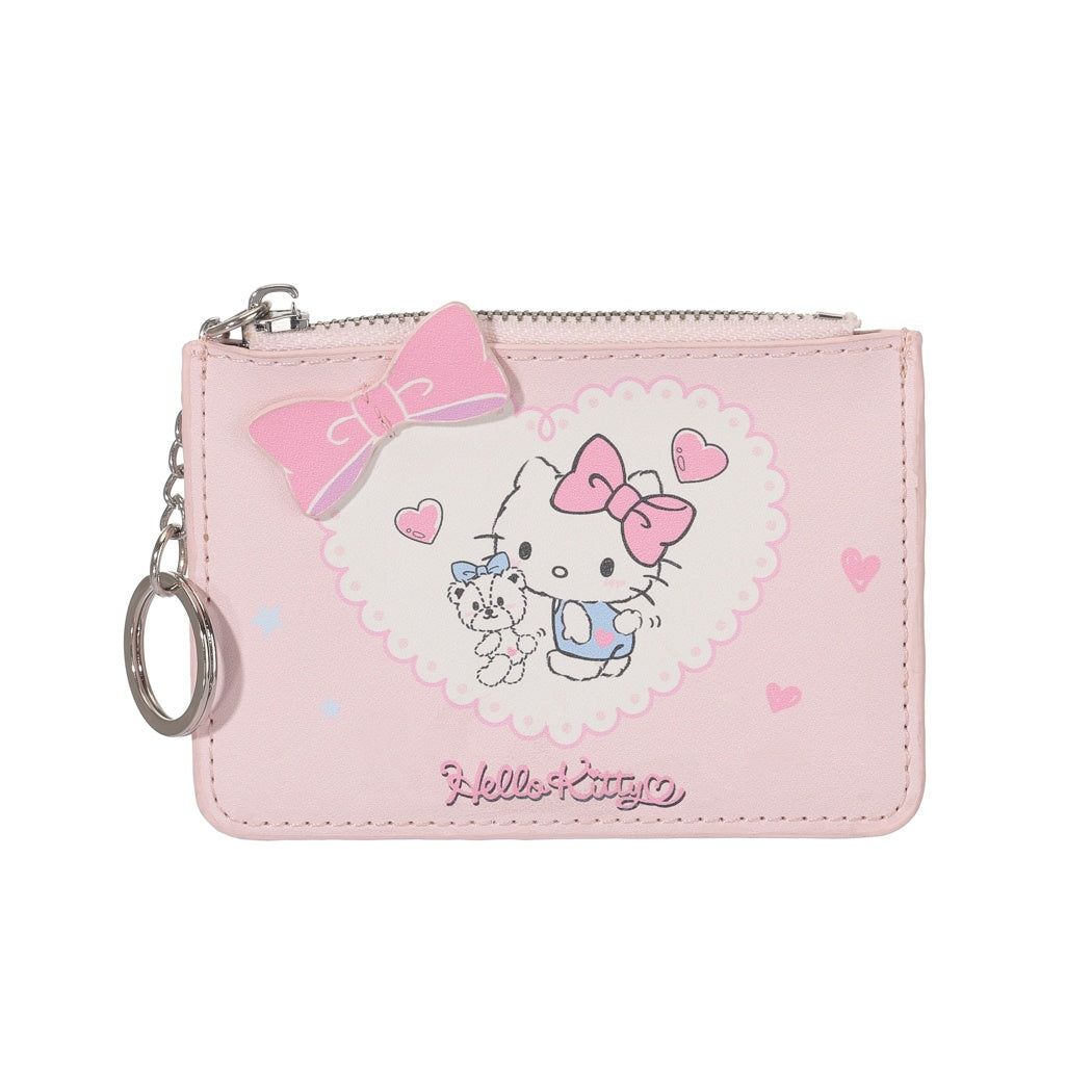 Hello Kitty Pink Bow Card Holder Coin Purse(Pink)