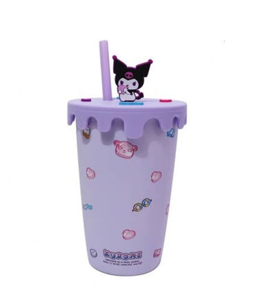 Kuromi Sweet Factory Decoration Ceramic Cup with Lid & Straw 400mL