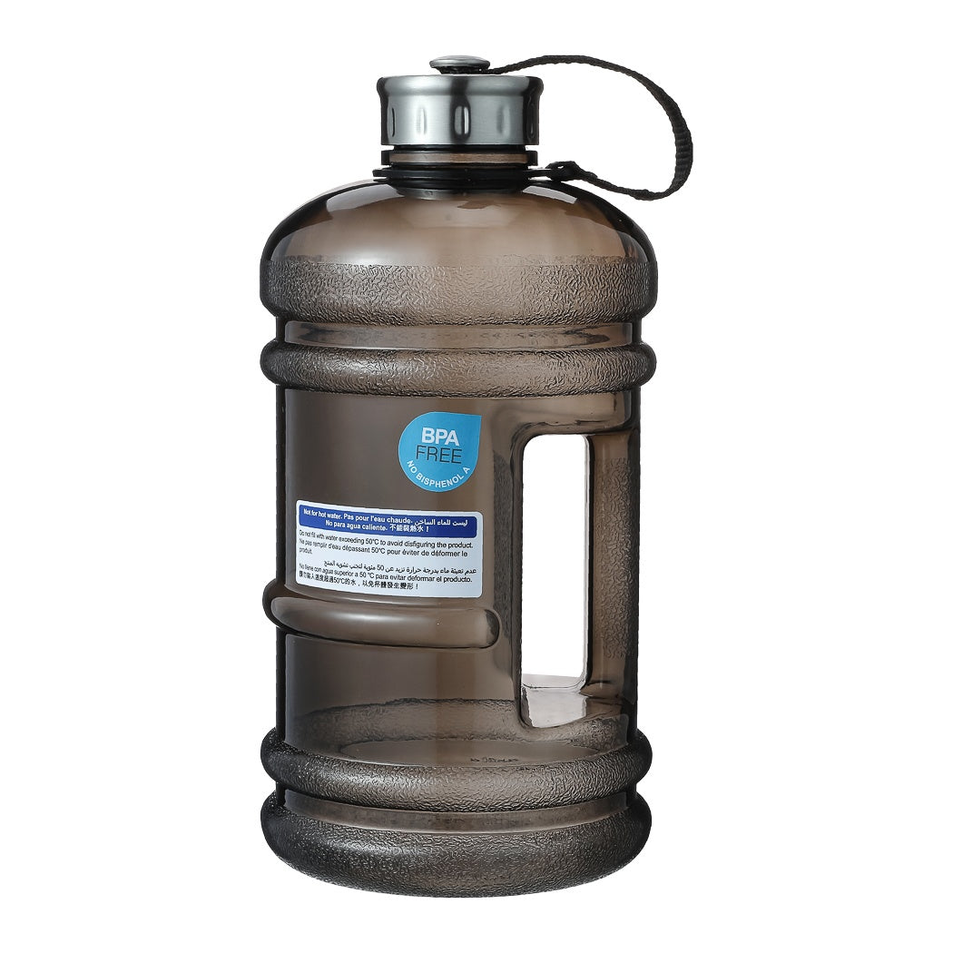 Large Capacity Handled Plastic Water Jug 2.2L (Black)