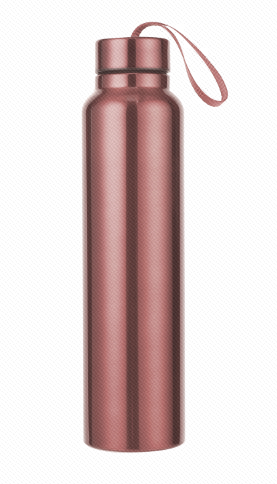 Stainless Steel Water Bottle with Strap for Sports, 950mL(Rose Pink)
