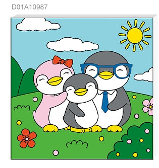 Penguin Family Painting Kit 25 x 25cm