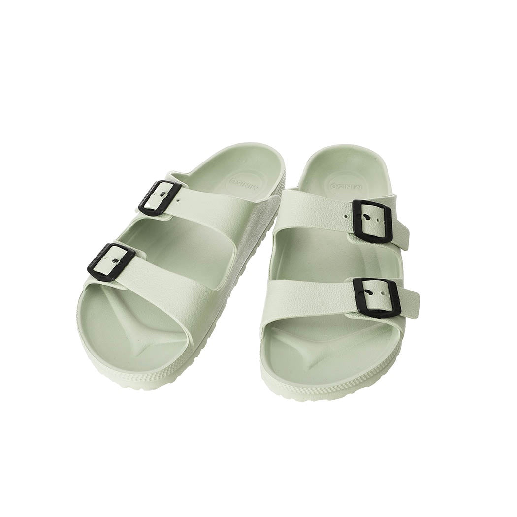 Fashion Two Band Women's Slippers 2.0(Light Green,37-38)