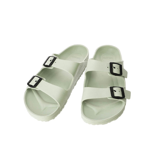 Fashion Two Band Women's Slippers 2.0(Light Green,39-40)