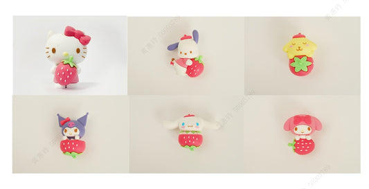 Hello Kitty and Friends Strawberry Series 3D Fridge Magnet (Random Design)