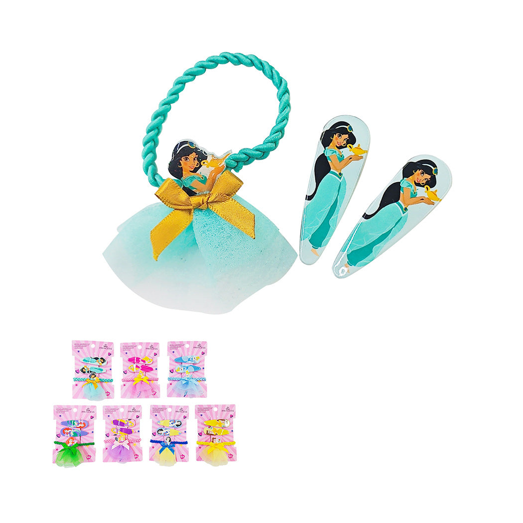 Disney Princess Collection Hair Tie & Hair Clip (3 pcs)